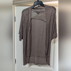 Express Open Knit Shrug - Brown